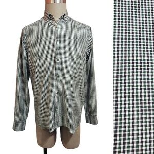 Ted Baker Gingham Cotton Dress Shirt Large